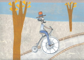 bici, illustrazione di Cristina Sestili